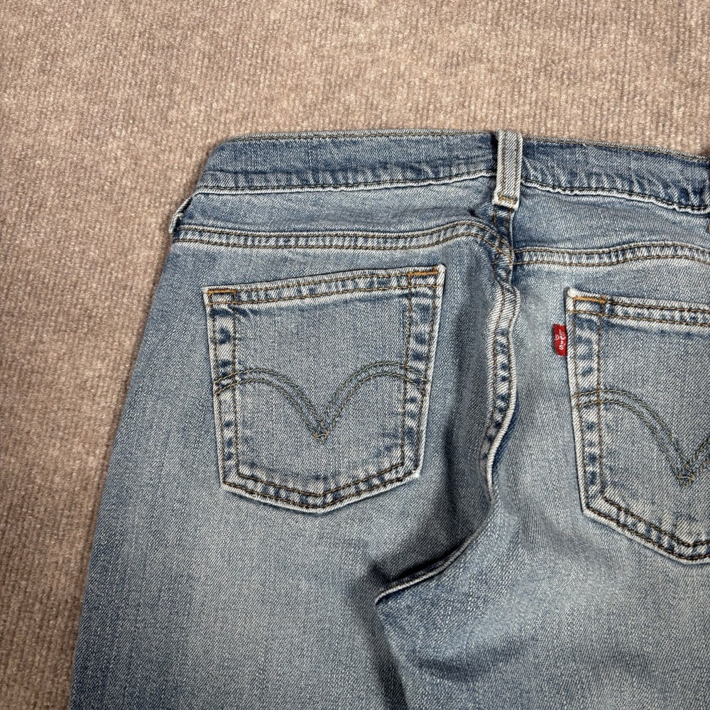 Vintage Levis 515 Jeans Womens 4S Bootcut Light Wash Blue Denim Western Y2K - Picture 5 of 16